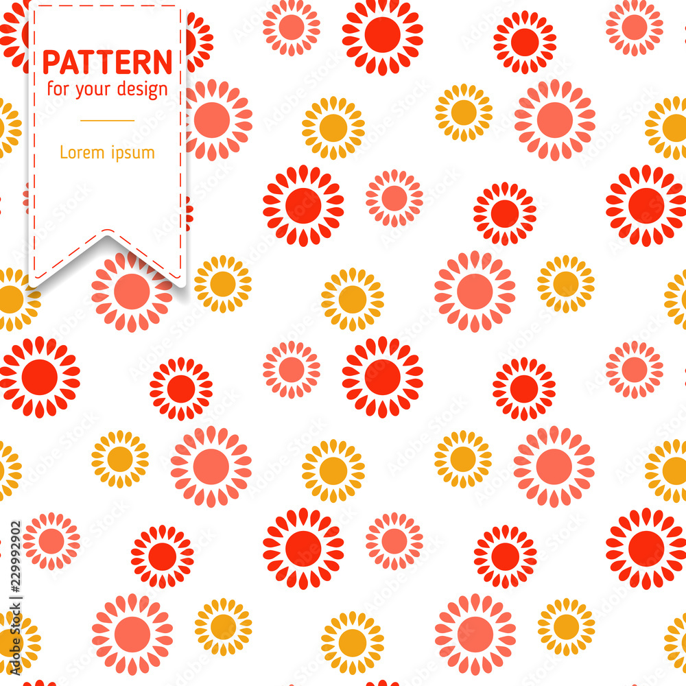 Cute geometric minimal flowers stylized seamless floral pattern. Cute geometric minimal flowers stylized seamless floral pattern.
