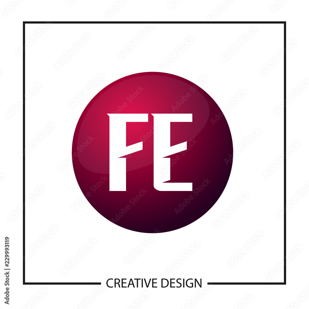 Initial Letter Logo FE Template Design Initial Letter Logo FE Template Design