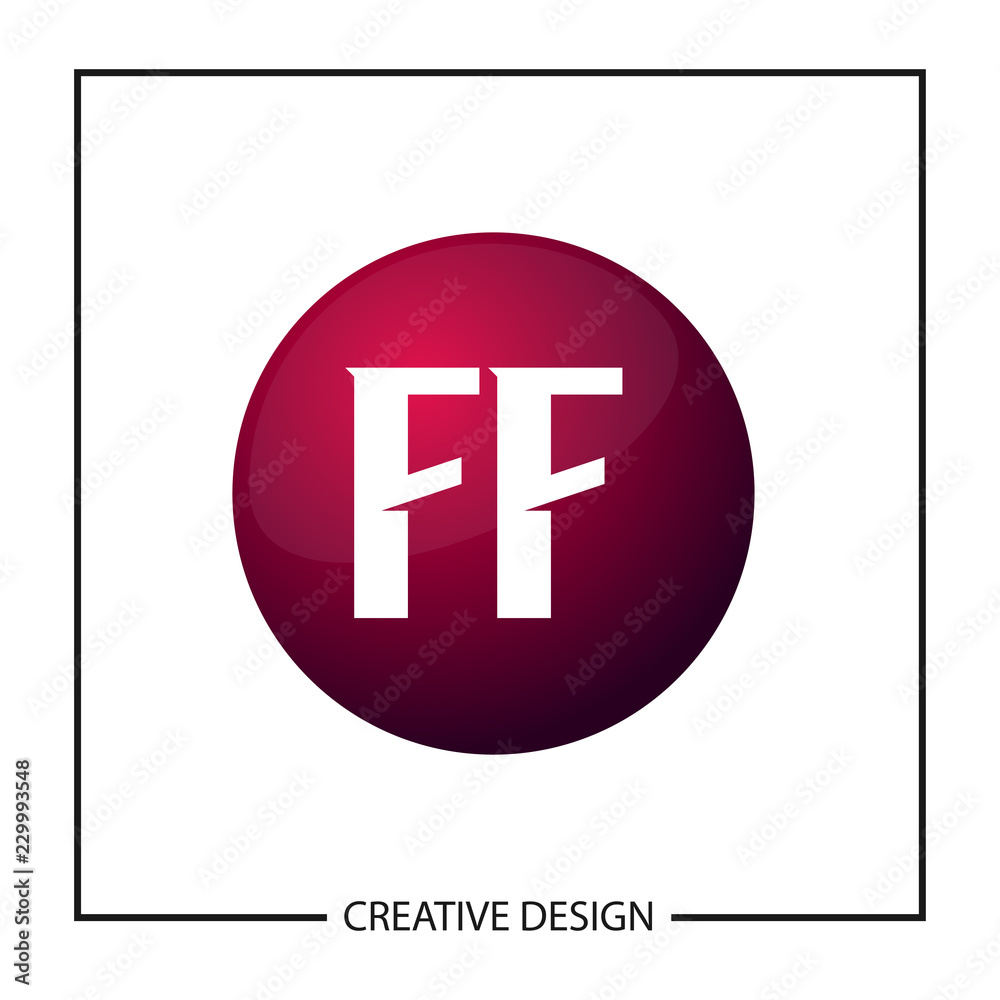 Initial Letter Logo FF Template Design Initial Letter Logo FF Template Design