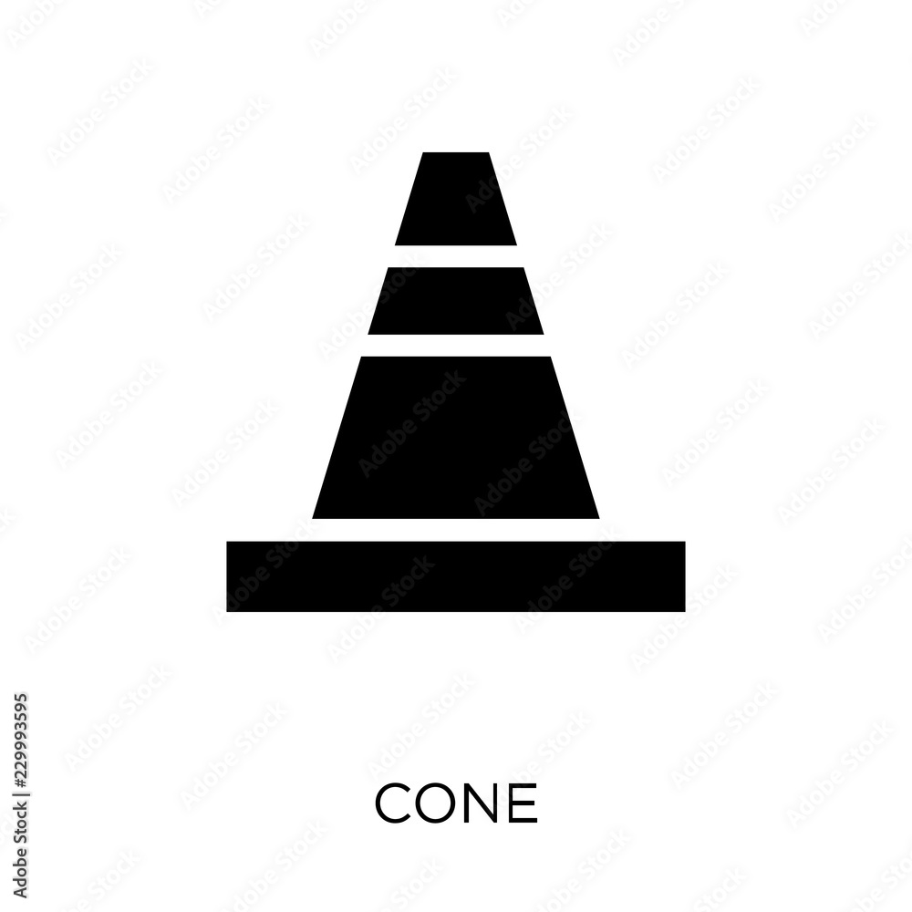 cone icon. cone symbol design from Construction collection.
