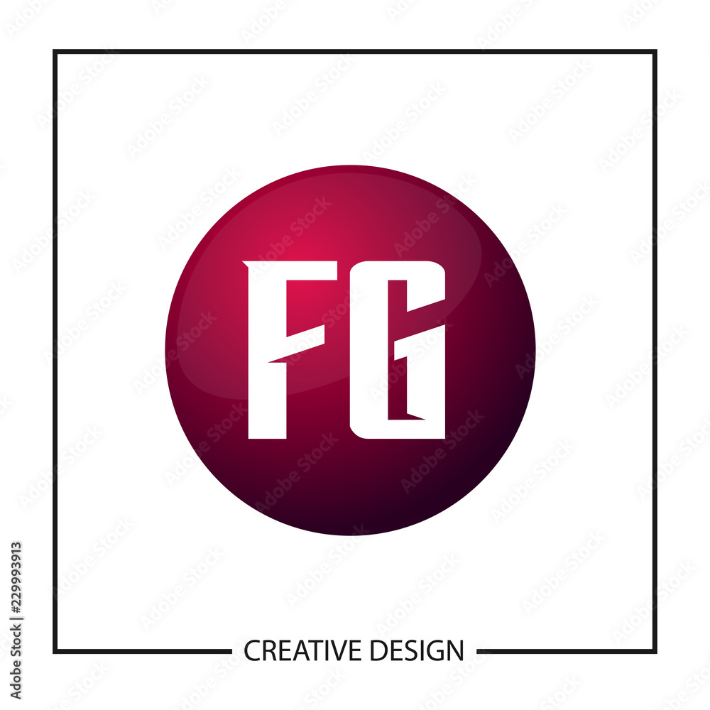 Obraz premium Initial Letter Logo FG Template Design
