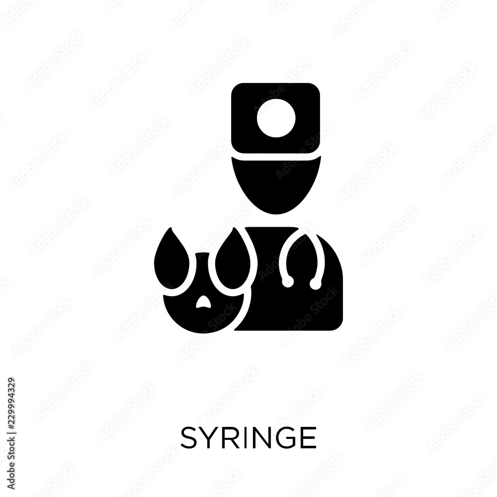 Syringe icon. Syringe symbol design from Health and medical collection. Syringe icon. Syringe symbol design from Health and medical collection.