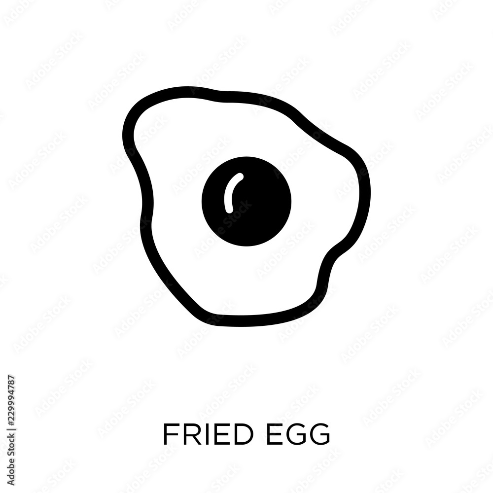 Fried egg icon. Fried egg symbol design from Restaurant collection. Fried egg icon. Fried egg symbol design from Restaurant collection.