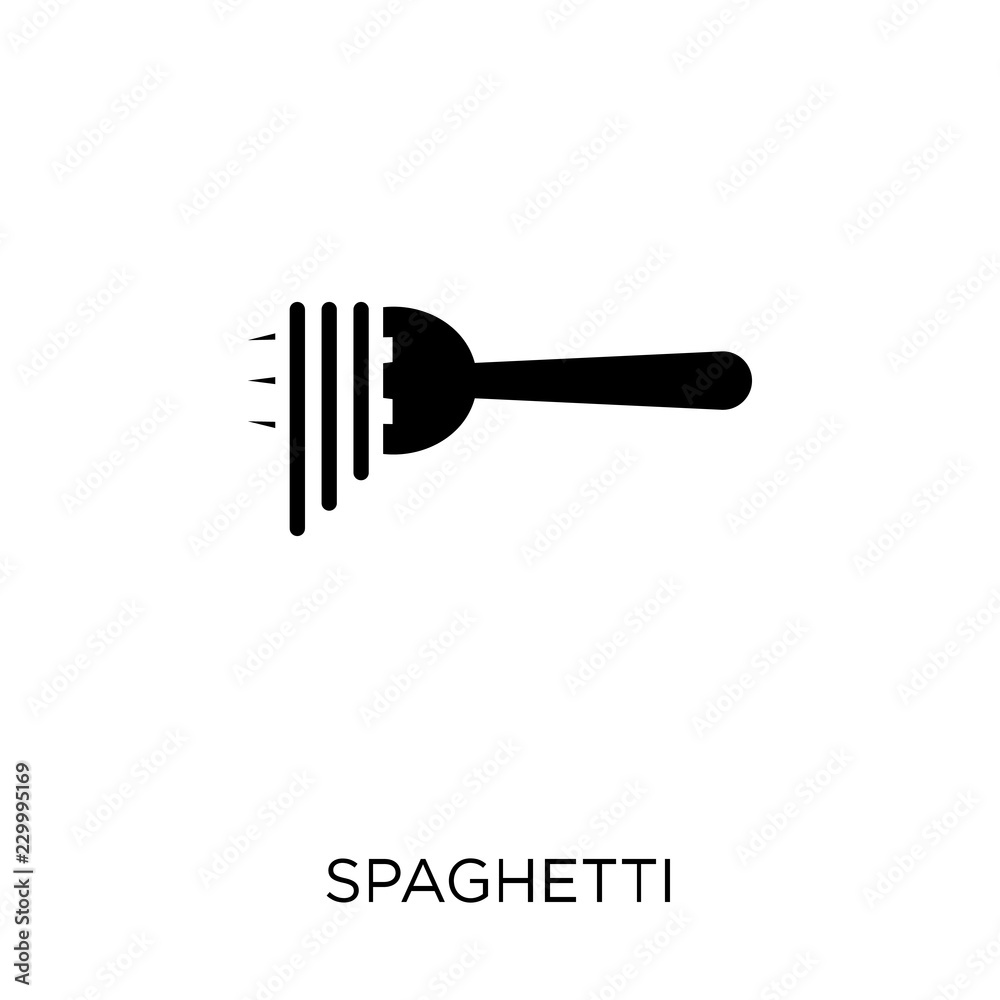 Spaghetti icon. Spaghetti symbol design from Restaurant collection. Spaghetti icon. Spaghetti symbol design from Restaurant collection.
