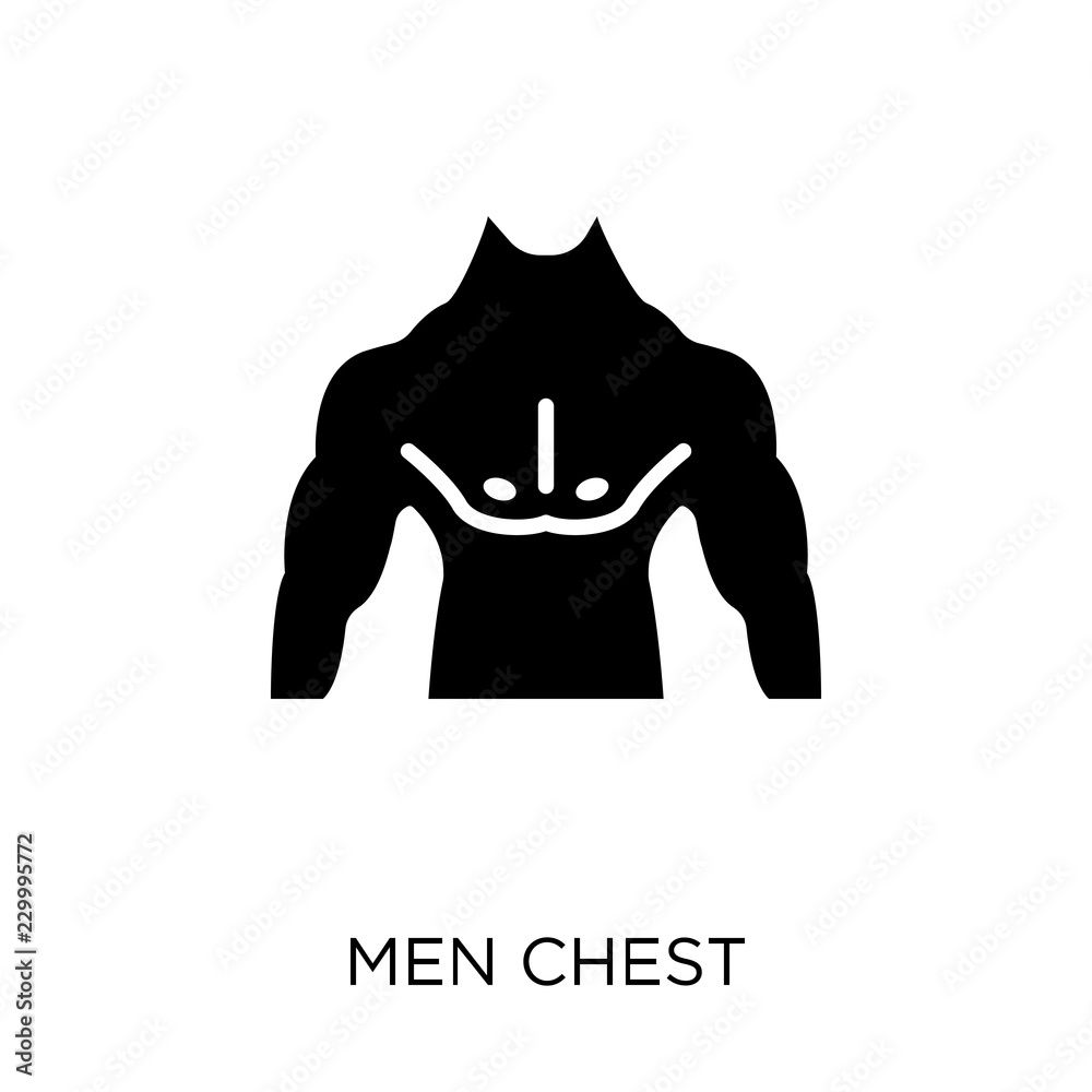 Men Chest icon. Men Chest symbol design from Human Body Parts