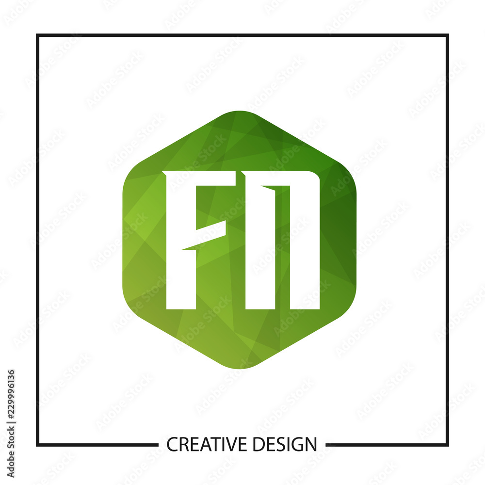Initial Letter Logo FN Template Design Initial Letter Logo FN Template Design