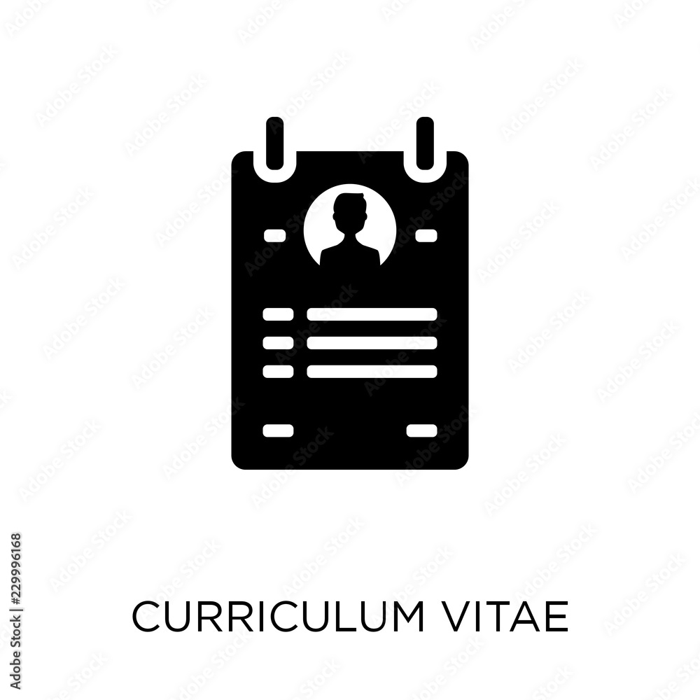 Curriculum vitae icon. Curriculum vitae symbol design from Human resources collection. Simple element vector illustration. Can be used in web and mobile. Curriculum vitae icon. Curriculum vitae symbol design from Human resources collection. Simple element vector illustration. Can be used in web and mobile.
