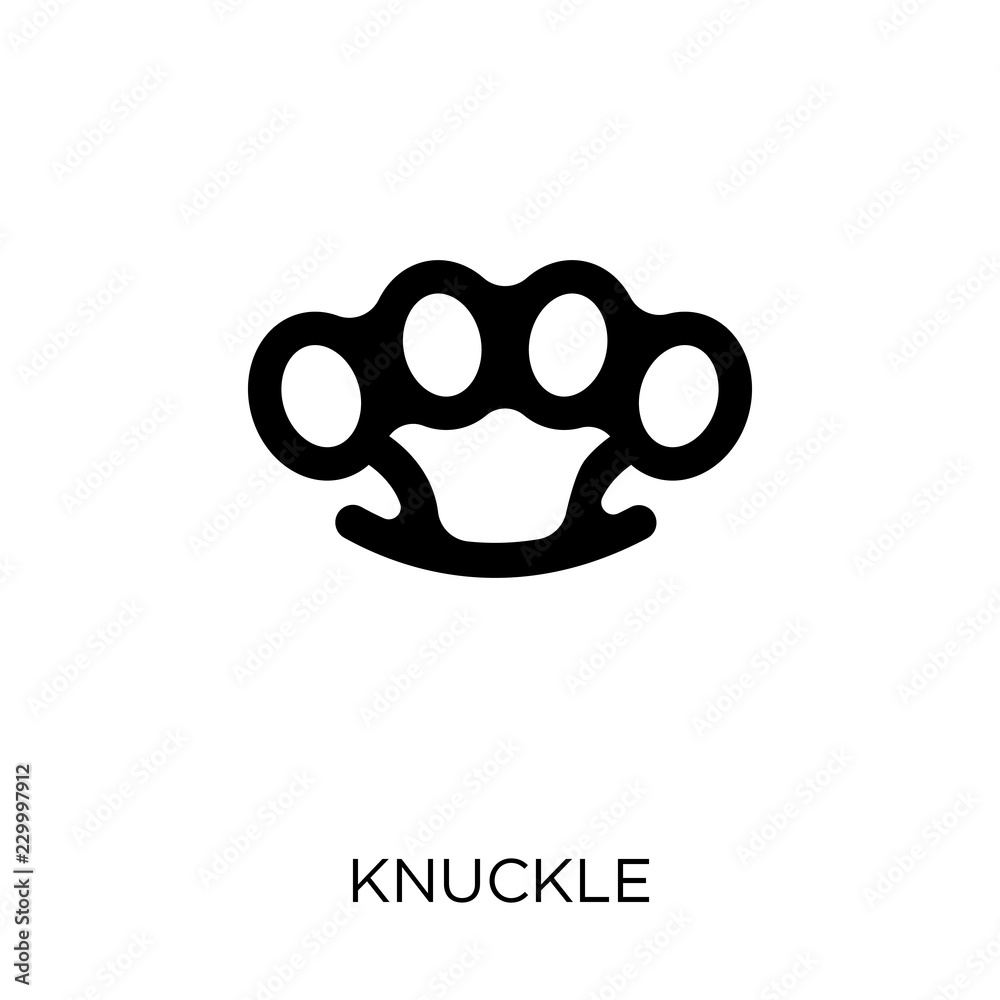Knuckle icon. Knuckle symbol design from Army collection. Simple ...