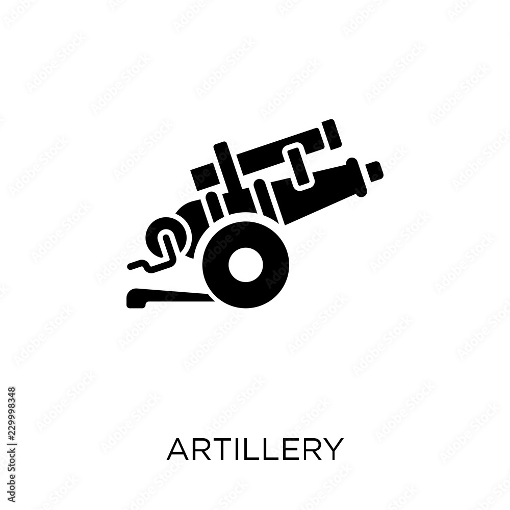 artillery icon. artillery symbol design from Army collection. Simple element vector illustration. Can be used in web and mobile.