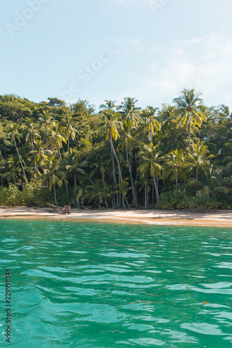 Tropical beach in Saboga Island  Panama 