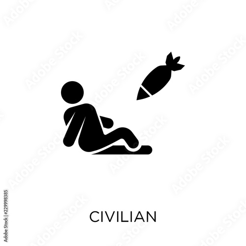 civilian icon. civilian symbol design from Army collection. Simple element vector illustration. Can be used in web and mobile.