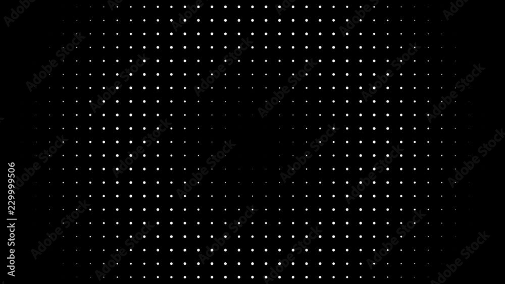 Abstract background digital dot loop  black and white