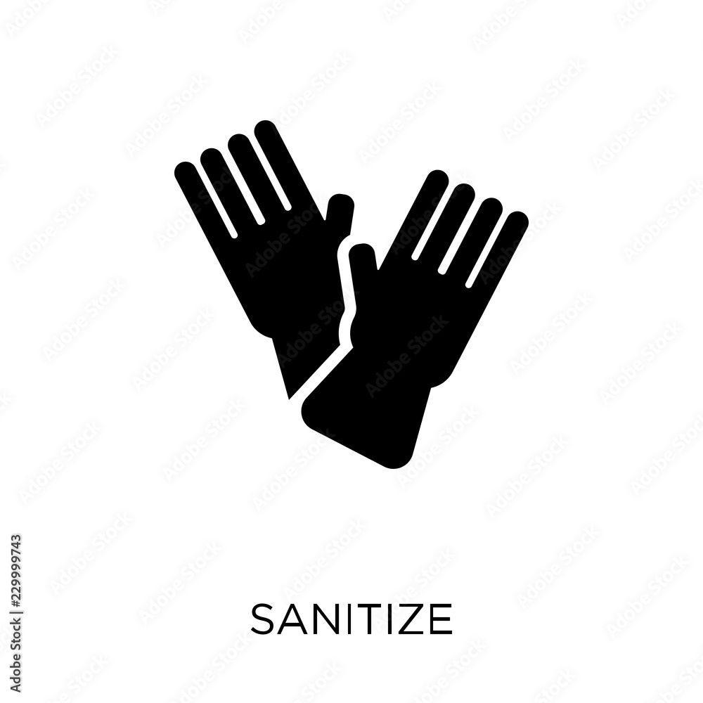 Fototapeta premium sanitize icon. sanitize symbol design from Cleaning collection.