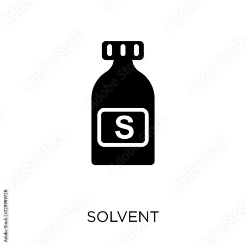 Solvent icon. Solvent symbol design from Cleaning collection.