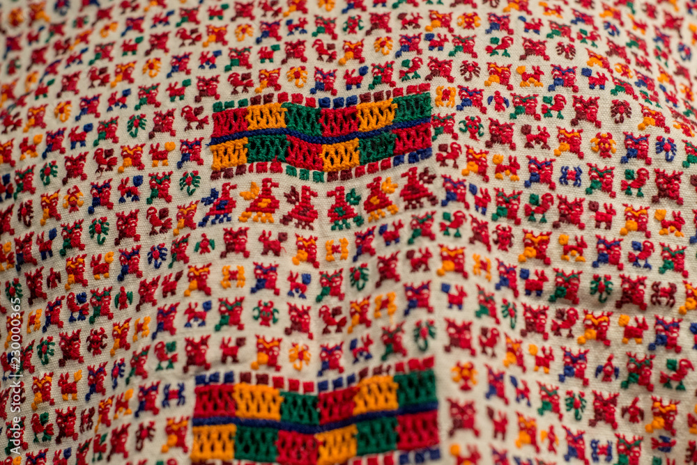 bordados mexicanos tradicionales oaxaca chiapas Stock Photo