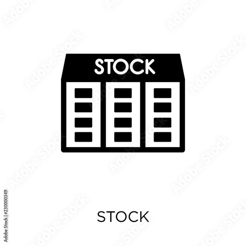 Stock icon. Stock symbol design from Ecommerce collection.