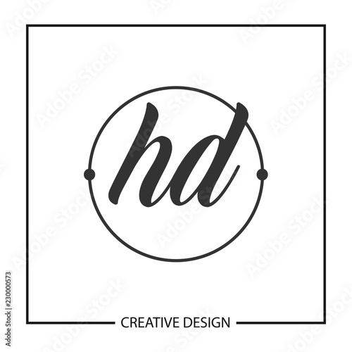 Initial HD Letter Logo Template Design