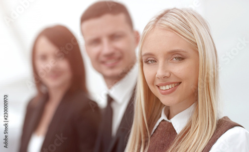 professional business team working while sitting at Desk.