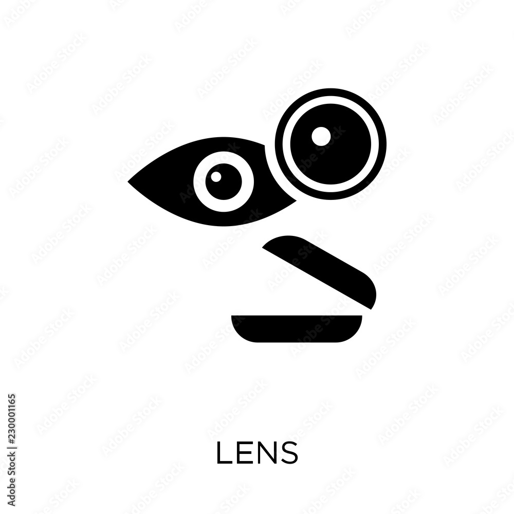 Lens icon. Lens symbol design from Hygiene collection. Lens icon. Lens symbol design from Hygiene collection.