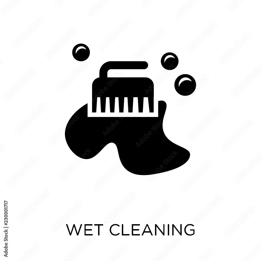 wet cleaning icon. wet cleaning symbol design from Hygiene collection. wet cleaning icon. wet cleaning symbol design from Hygiene collection.