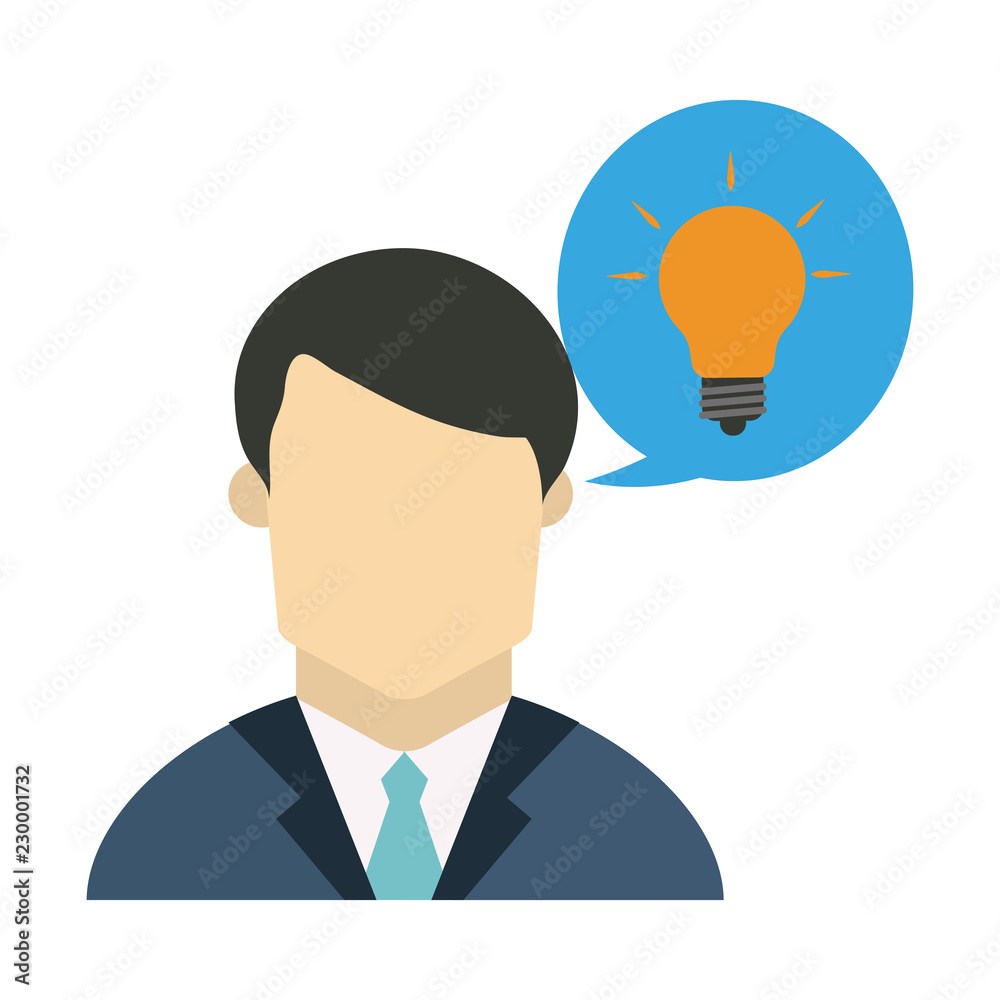 Businessman with idea Businessman with idea