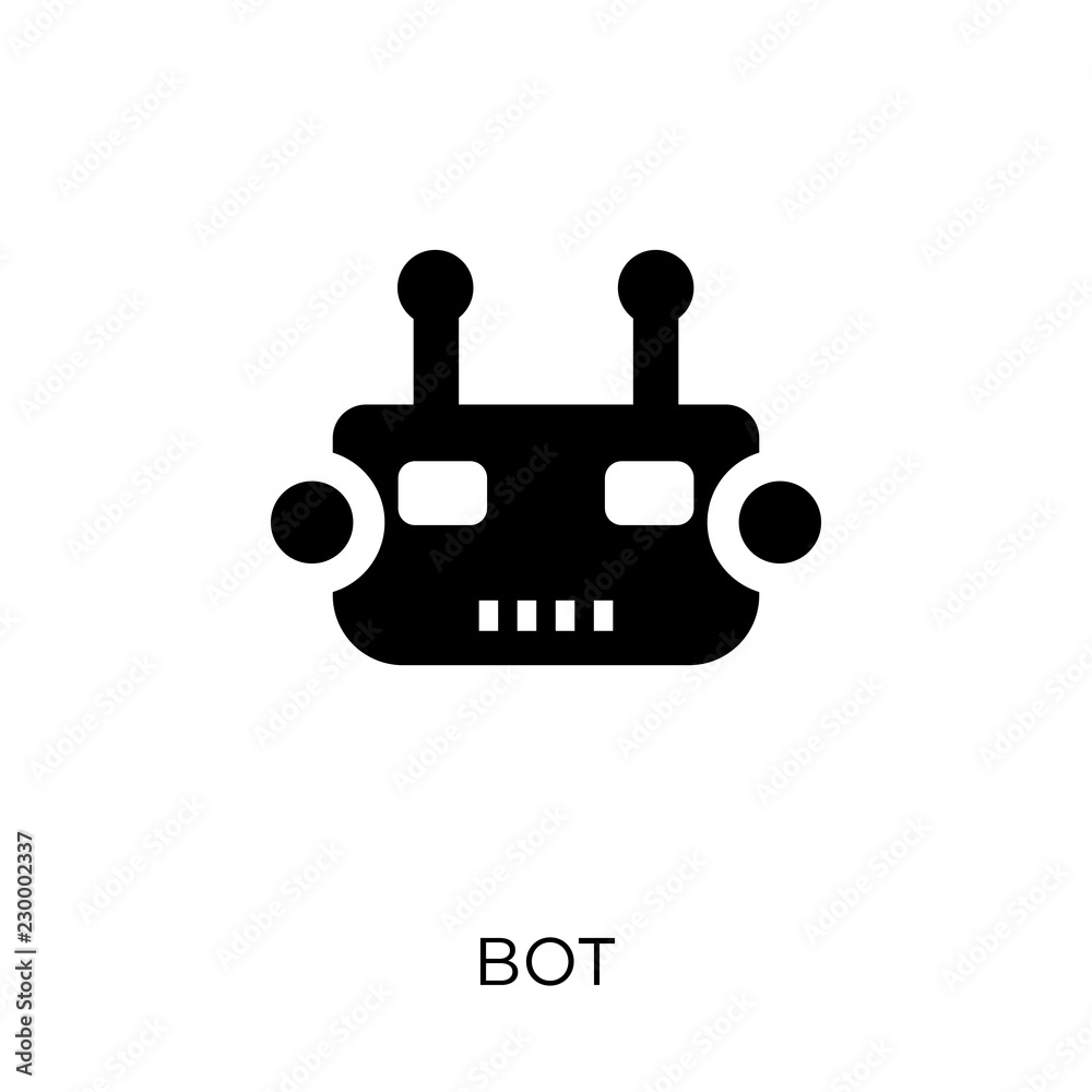 Bot icon. Bot symbol design from Internet security collection. Stock Vector  | Adobe Stock