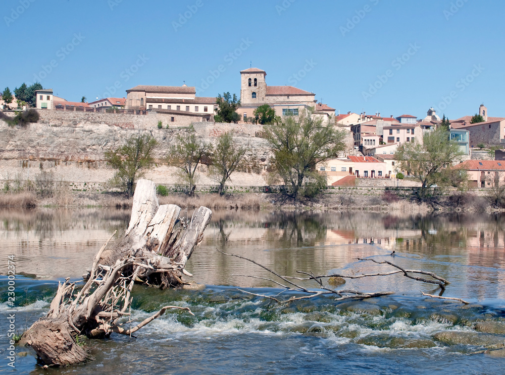 River and castle in Zamora