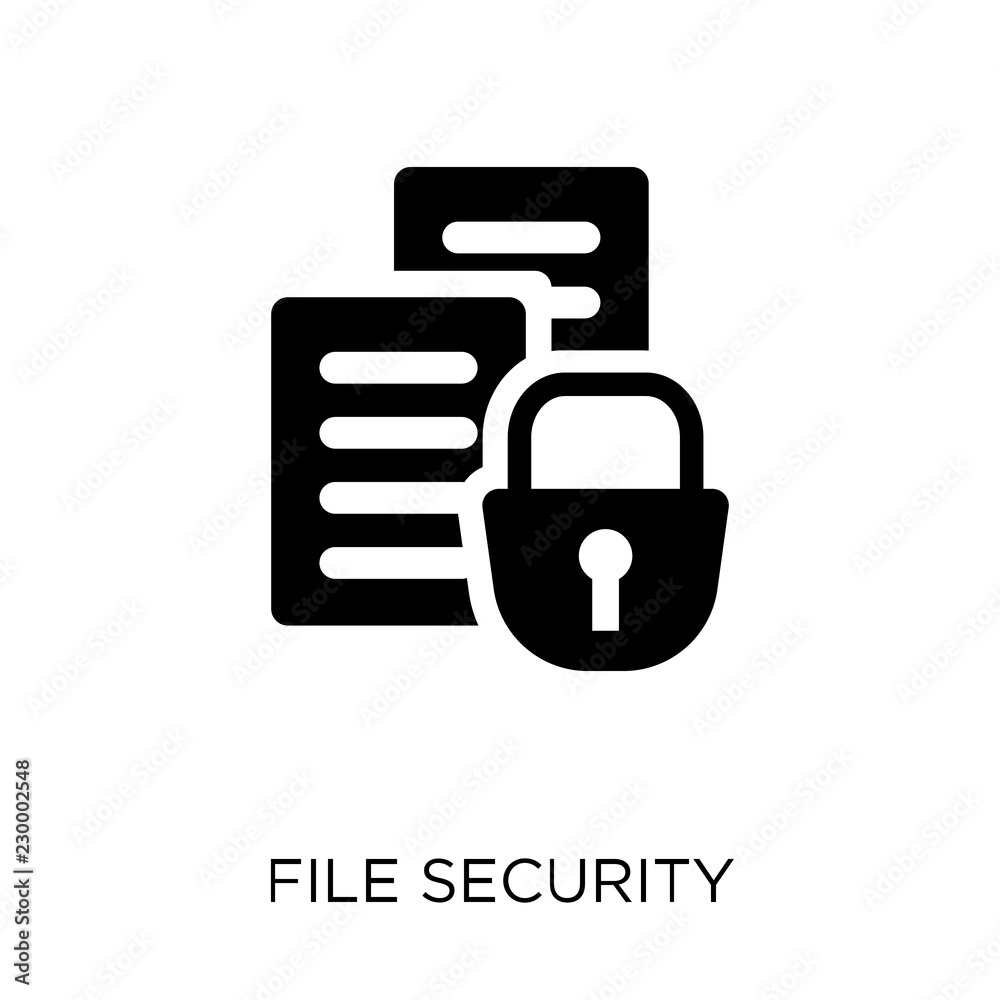 File security icon. File security symbol design from Internet security collection. File security icon. File security symbol design from Internet security collection.