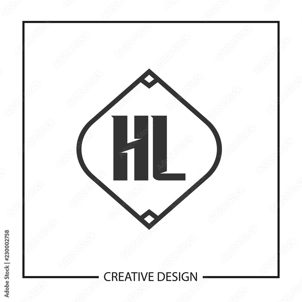 Initial HL Letter Logo Template Design Initial HL Letter Logo Template Design