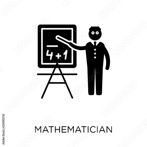 Mathematician icon. Mathematician symbol design from Professions collection.