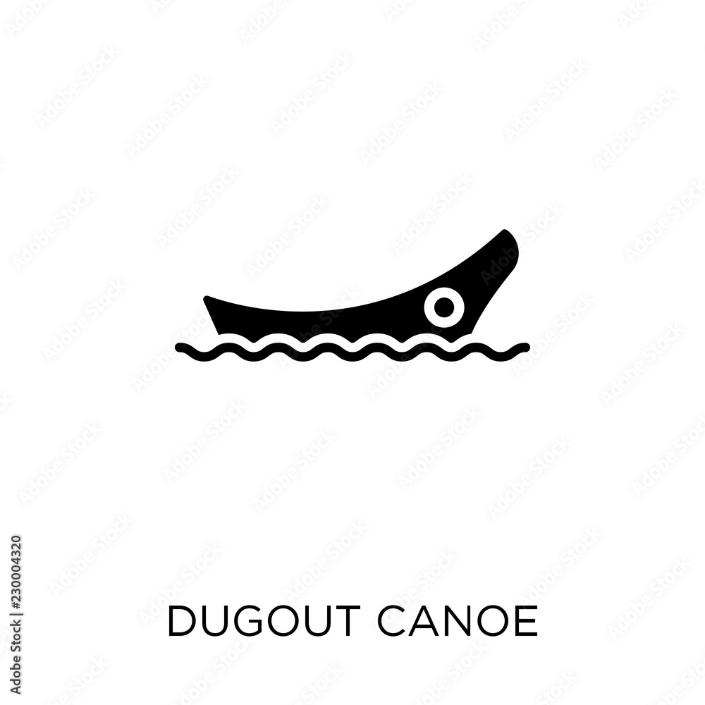 dugout canoe icon. dugout canoe symbol design from Transportation collection. Simple element vector illustration. Can be used in web and mobile.