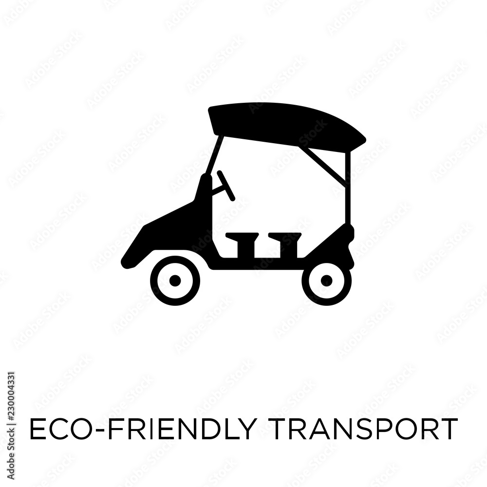 eco-friendly transport icon. eco-friendly transport symbol design from Transportation collection. Simple element vector illustration. Can be used in web and mobile.