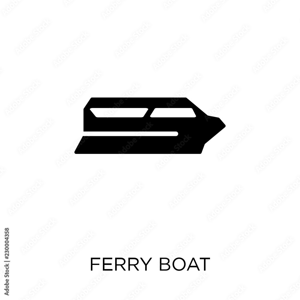 Ferry boat icon. Ferry boat symbol design from Transportation collection. Simple element vector illustration. Can be used in web and mobile. Ferry boat icon. Ferry boat symbol design from Transportation collection. Simple element vector illustration. Can be used in web and mobile.