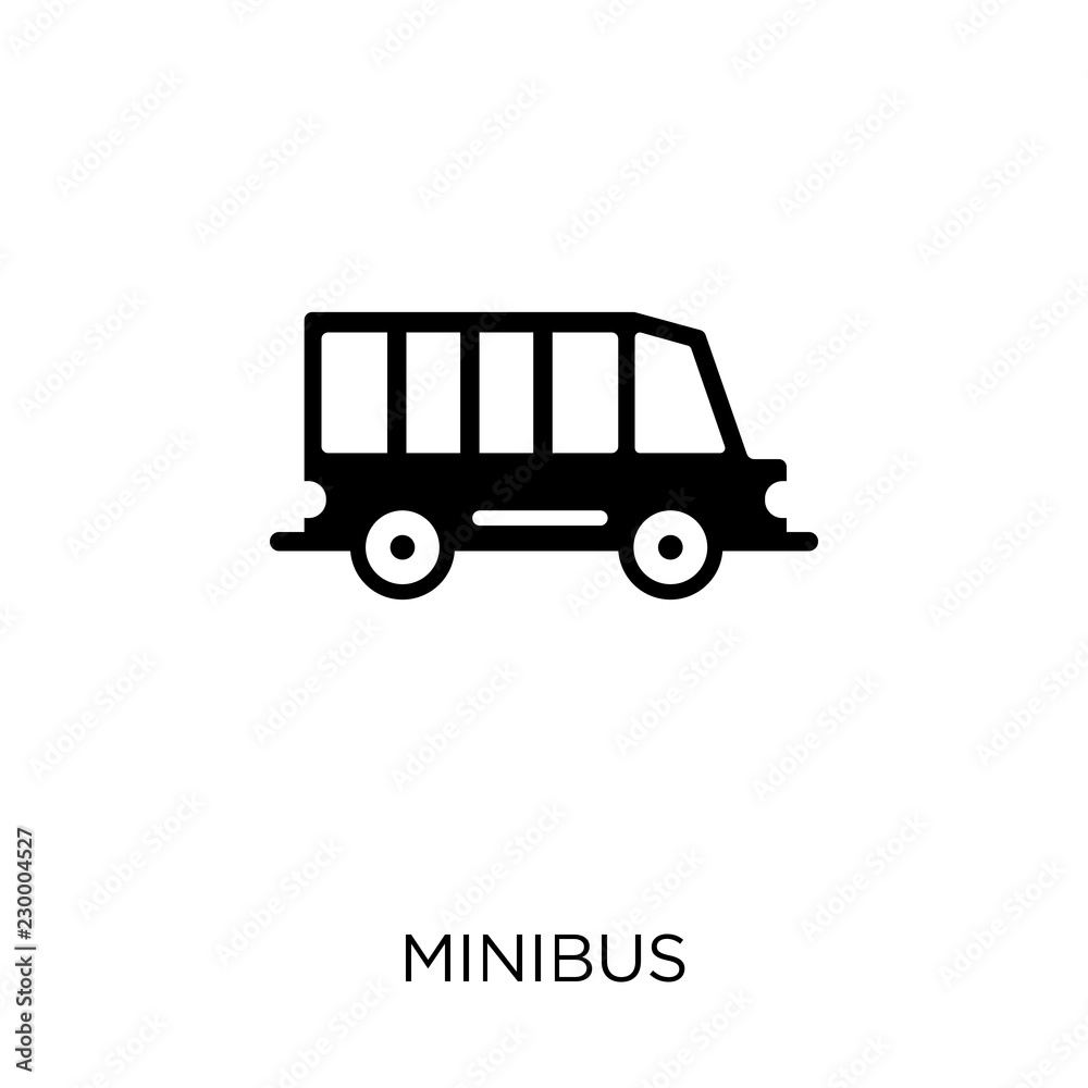 Minibus icon. Minibus symbol design from Transportation collection. Simple element vector illustration. Can be used in web and mobile.