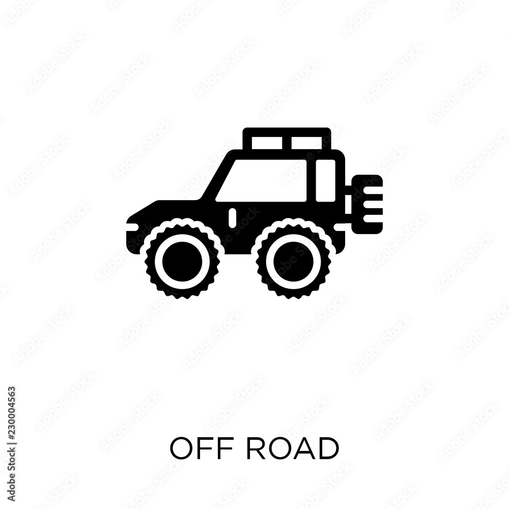 Off road icon. Off road symbol design from Transportation collection. Simple element vector illustration. Can be used in web and mobile.