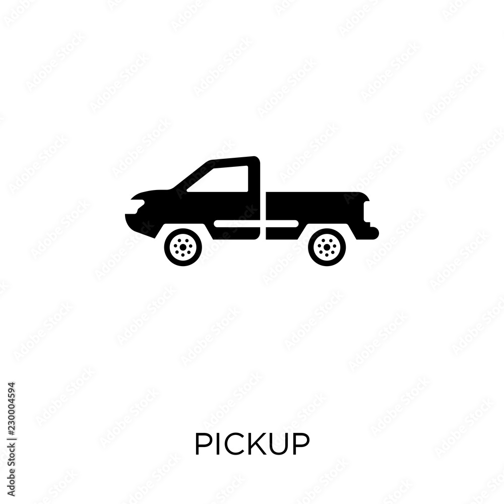 Pickup icon. Pickup symbol design from Transportation collection. Simple element vector illustration. Can be used in web and mobile.