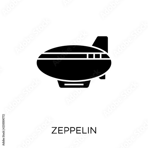 Zeppelin icon. Zeppelin symbol design from Transportation collection. Simple element vector illustration. Can be used in web and mobile.