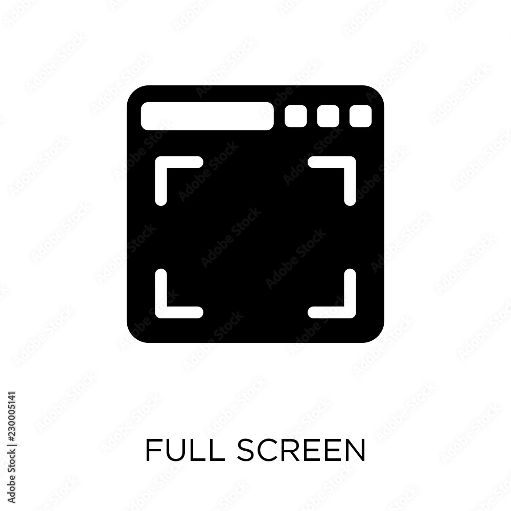 Full screen icon. Full screen symbol design from Web navigation collection. Full screen icon. Full screen symbol design from Web navigation collection.