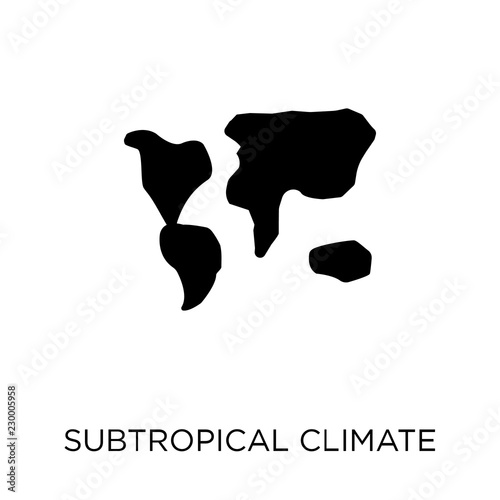 subtropical climate icon. subtropical climate symbol design from Weather collection.
