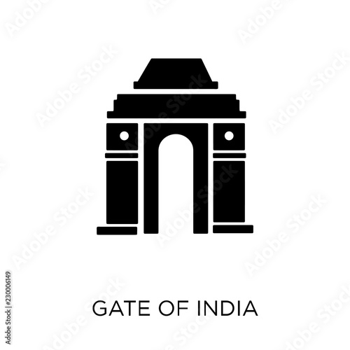 Gate of india icon. Gate of india symbol design from India collection.