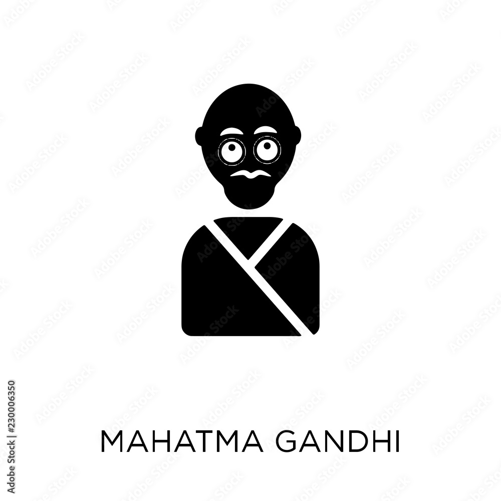 mahatma gandhi icon. mahatma gandhi symbol design from India collection. mahatma gandhi icon. mahatma gandhi symbol design from India collection.