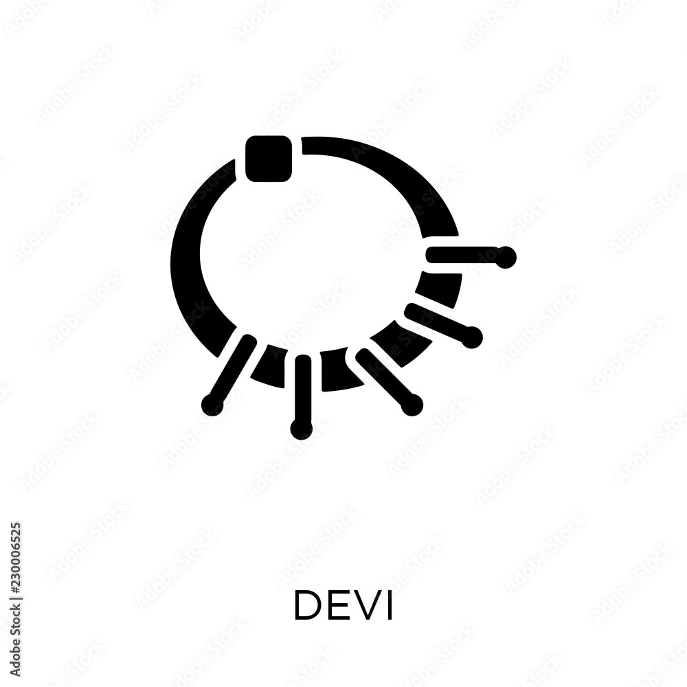 Devi icon. Devi symbol design from India collection. Devi icon. Devi symbol design from India collection.