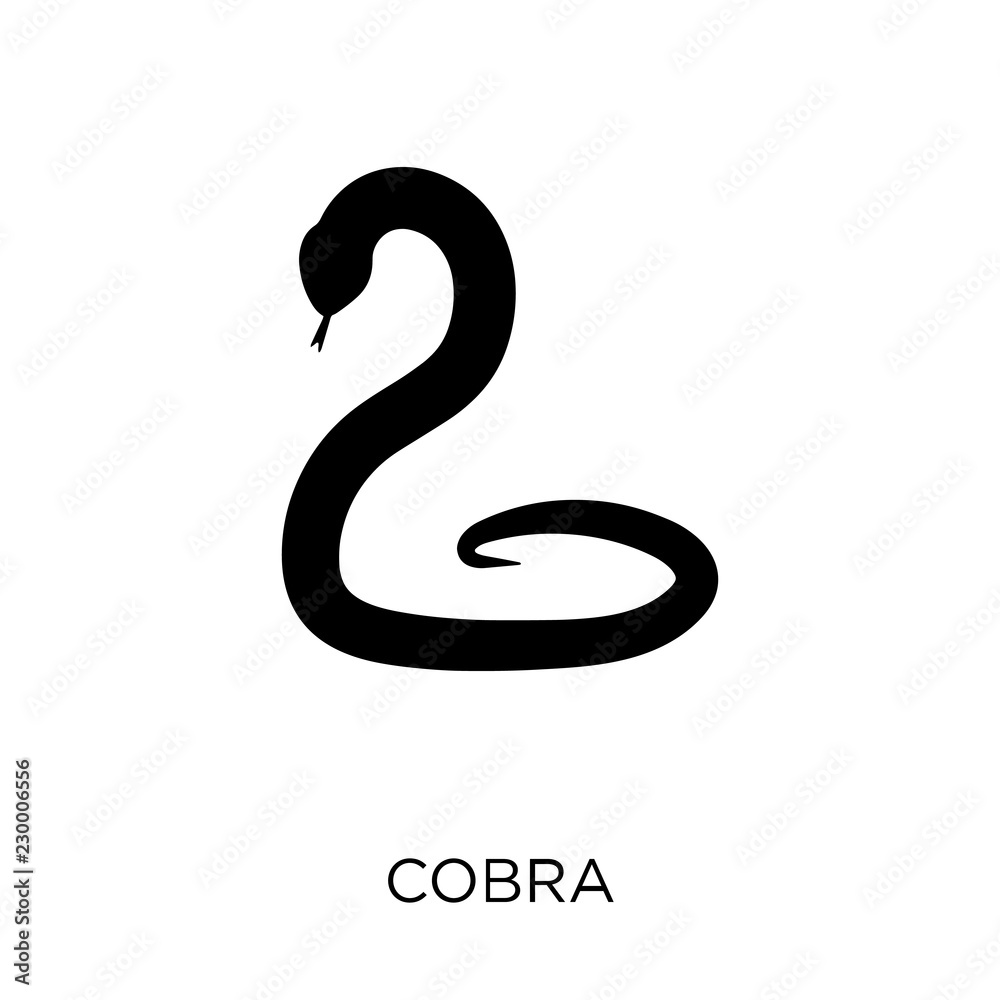 Cobra icon. Cobra symbol design from India collection. Cobra icon. Cobra symbol design from India collection.
