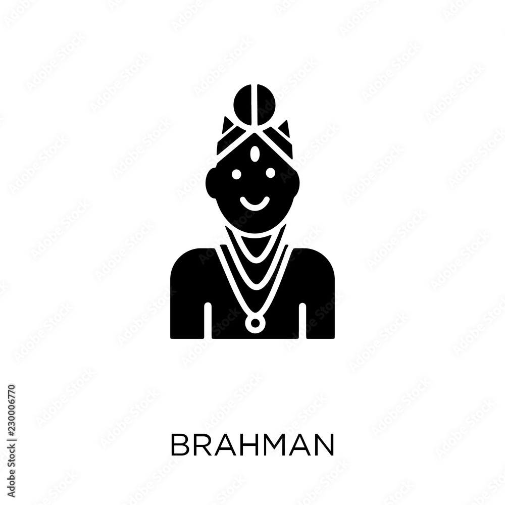 brahman icon. brahman symbol design from India collection. Stock Vector