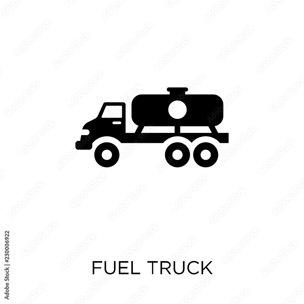 Fuel truck icon. Fuel truck symbol design from Industry collection.