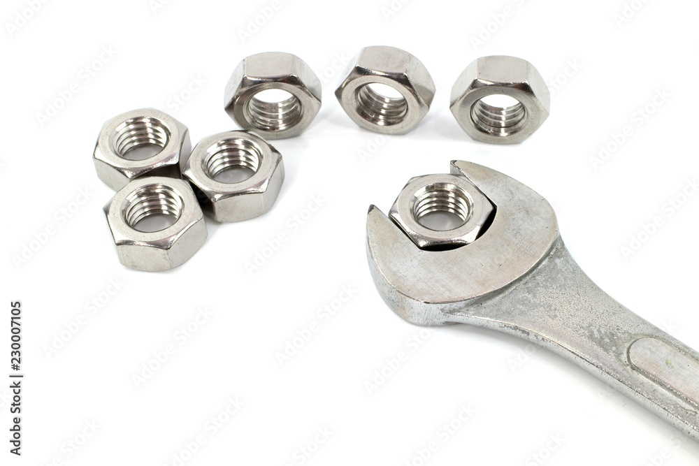 Wrench tool and steel nut Wrench tool and steel nut