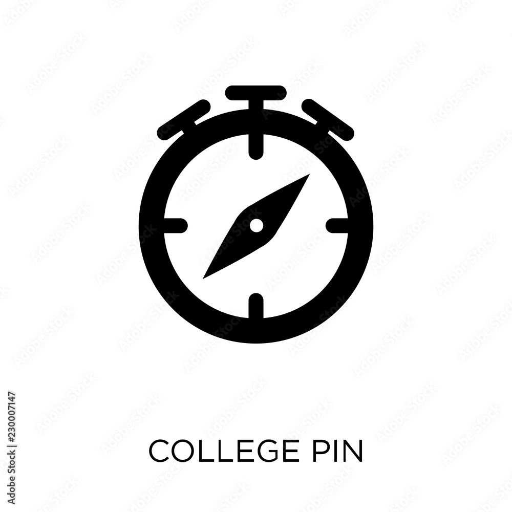 College Pin icon. College Pin symbol design from Maps and locations collection. College Pin icon. College Pin symbol design from Maps and locations collection.
