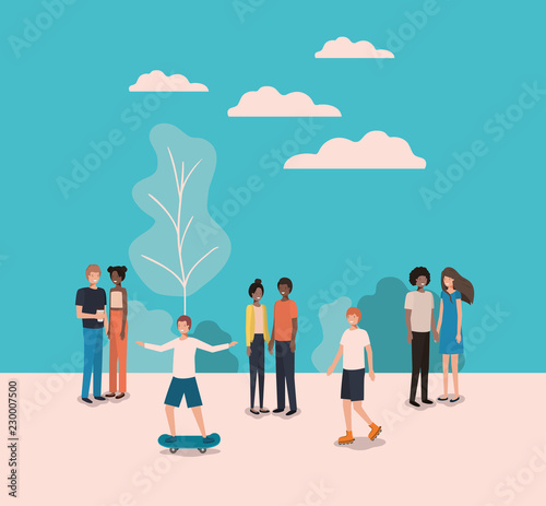 group of person doing activities in the park