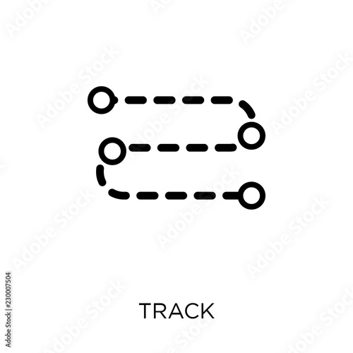 Track icon. Track symbol design from Maps and locations collection.