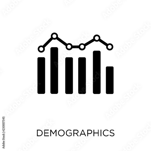 Demographics icon. Demographics symbol design from Maps and locations collection. photo